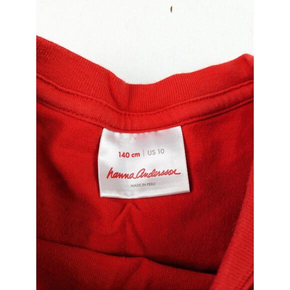 Hanna Andersson Retro Stripe Red Navy Yellow White Tee Boys 10 - Picture 2 of 3